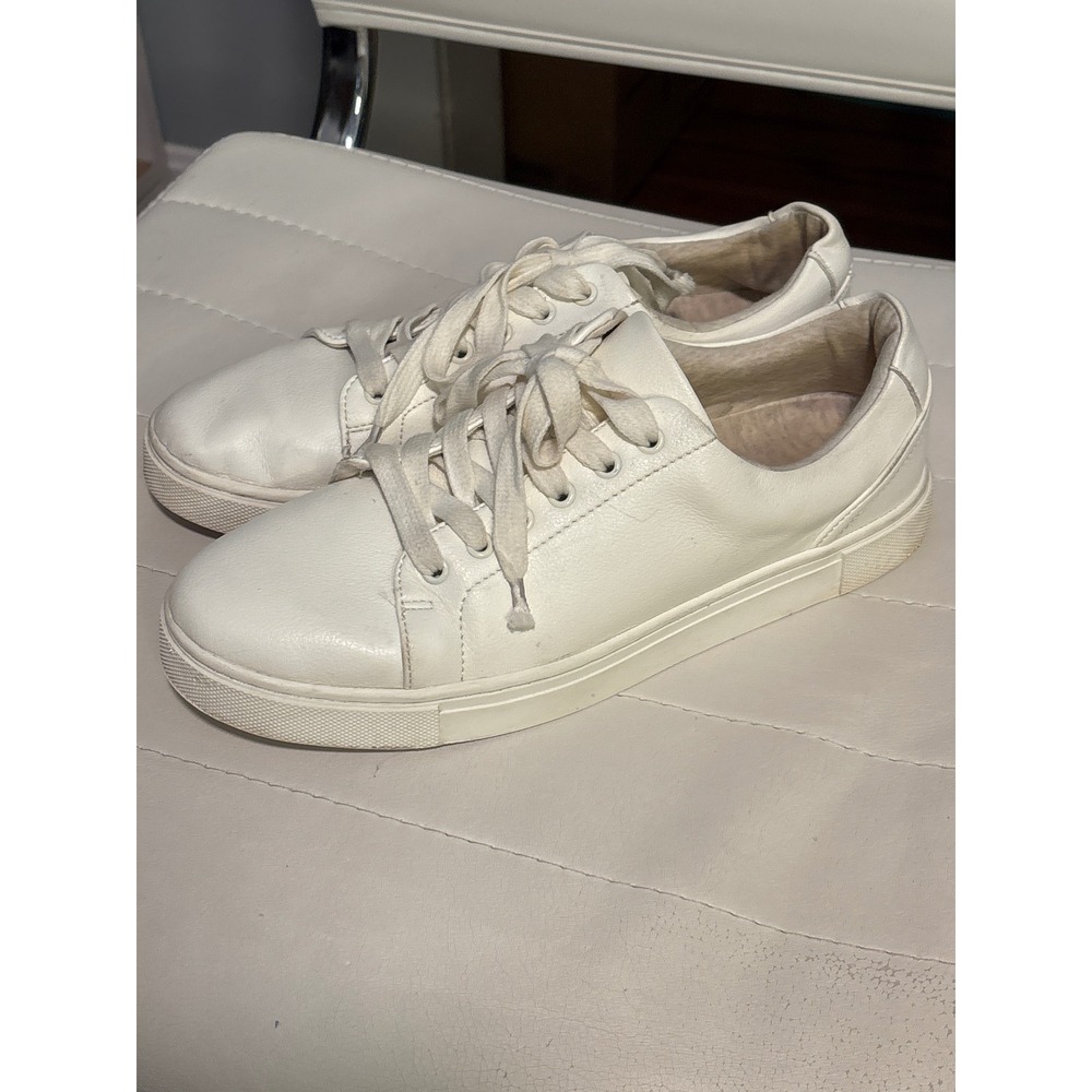 Joie Harvard Womens Sneakers Size 9M Cream White Low Top Lace Up Shoes